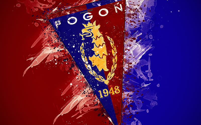 HD-wallpaper-pogon-szczecin-fc-paint-art-logo-creative-polish-football-team-ekstraklasa-emblem-blue-red-background-grunge-style-szczecin-poland-football
